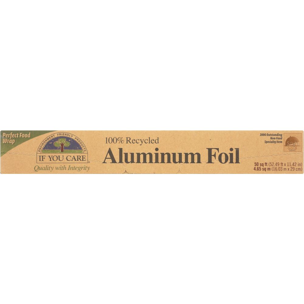 IF YOU CARE: 100% Recycled Aluminum Foil 50 sq ft, 1 ea