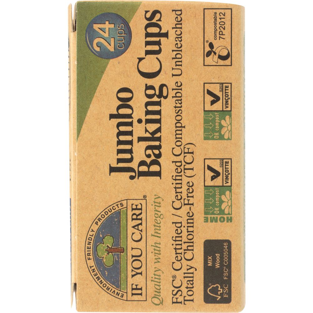 IF YOU CARE: Jumbo Baking Cups, 24 pc