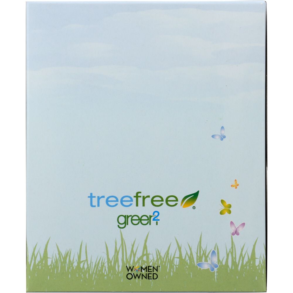 GREEN2: Tree Free Sugar Cane & Bamboo 2 Ply Tissues, 90 pc