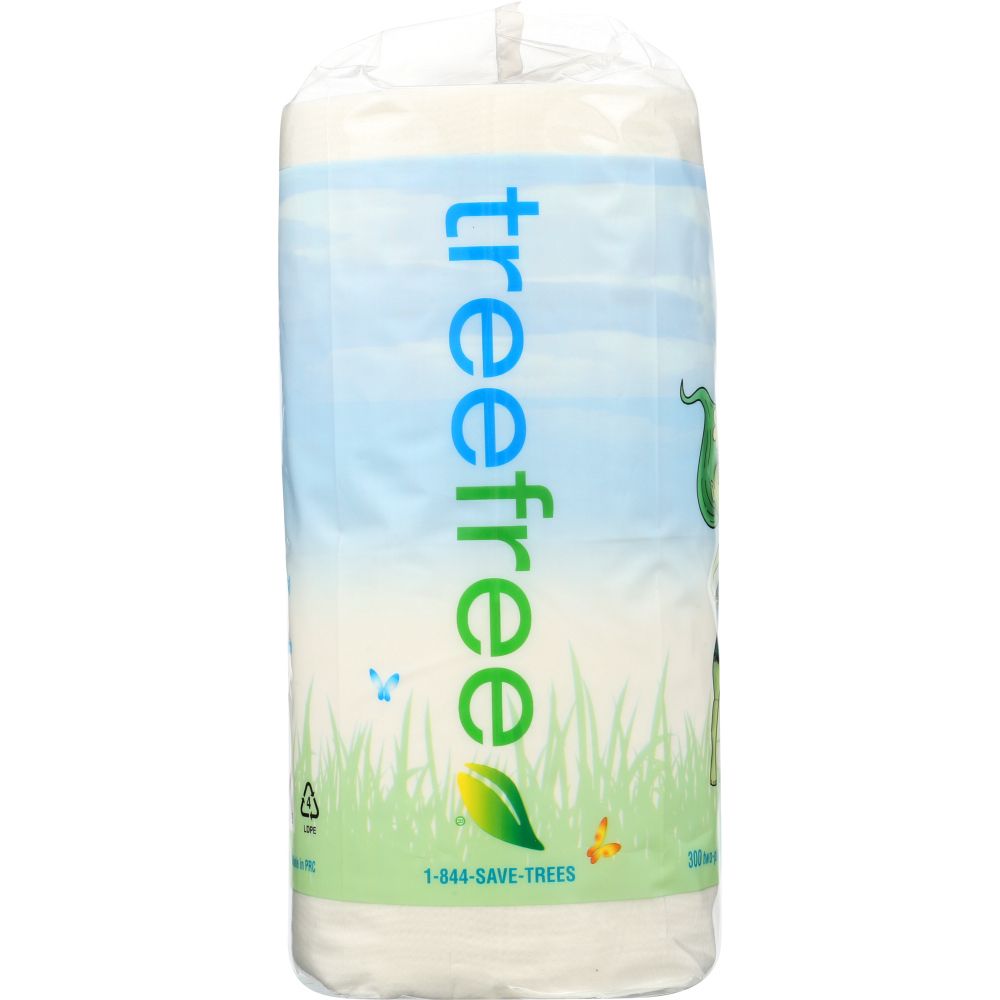 GREEN2: Tree Free Bathroom Tissue 2 Ply 300 Sheets, 4 pc