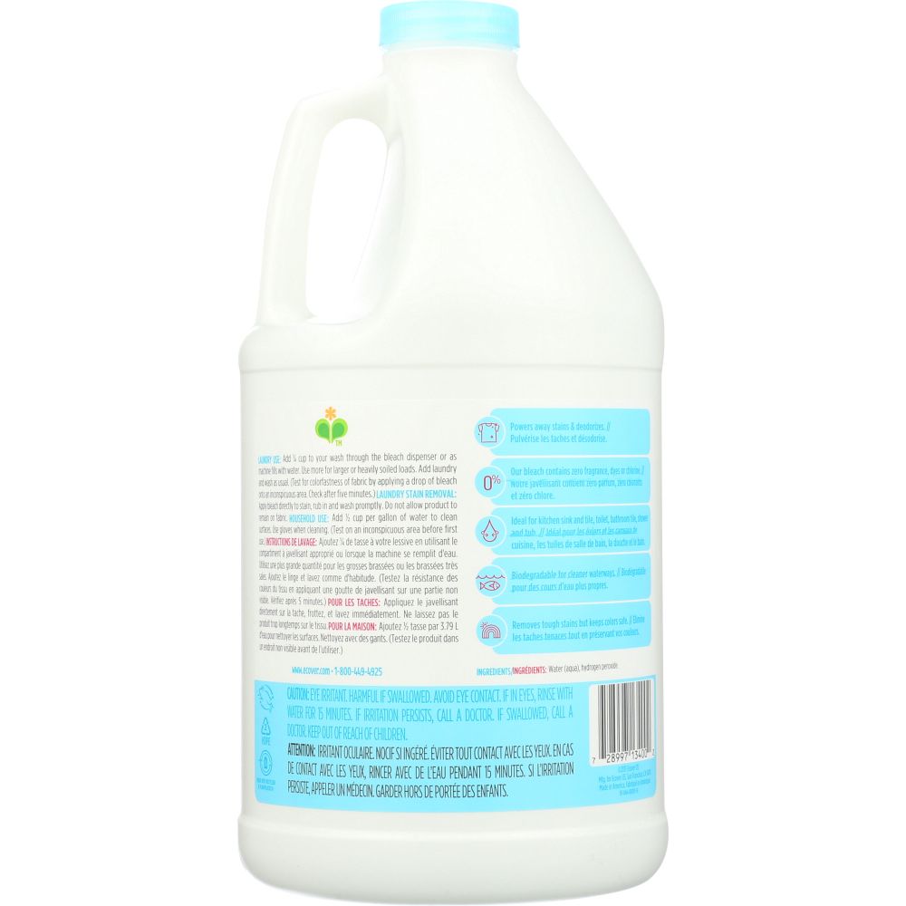 ECOVER: Zero Non-Chlorine Bleach, 64 oz