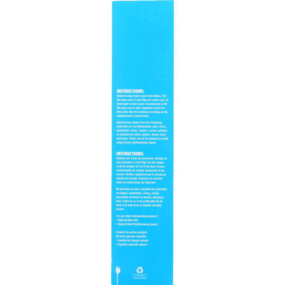 ECOVER: Dishwasher Powder Citrus Scent, 48 oz