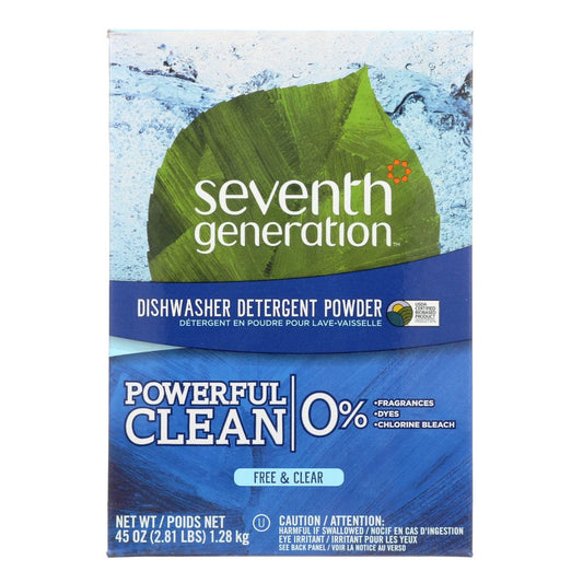 SEVENTH GENERATION: Natural Dishwasher Detergent Free & Clear, 45 oz