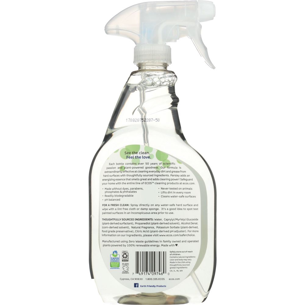 EARTH FRIENDLY: Cleaner All Purpose Parsley Plus, 22 oz