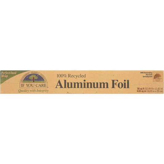 IF YOU CARE: 100% Recycled Aluminum Foil 50 sq ft, 1 ea