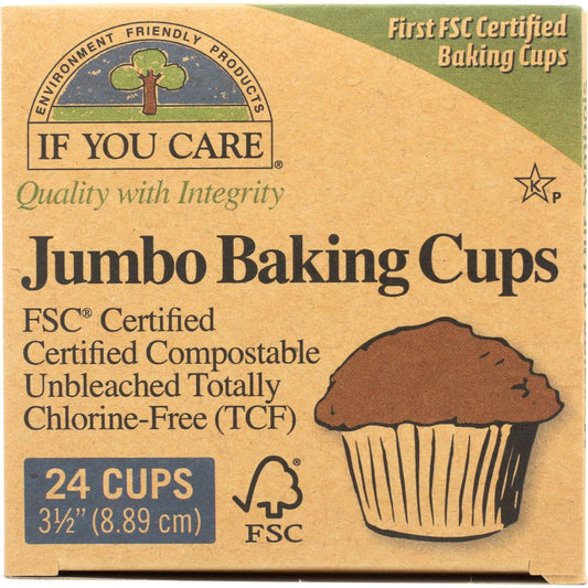 IF YOU CARE: Jumbo Baking Cups, 24 pc