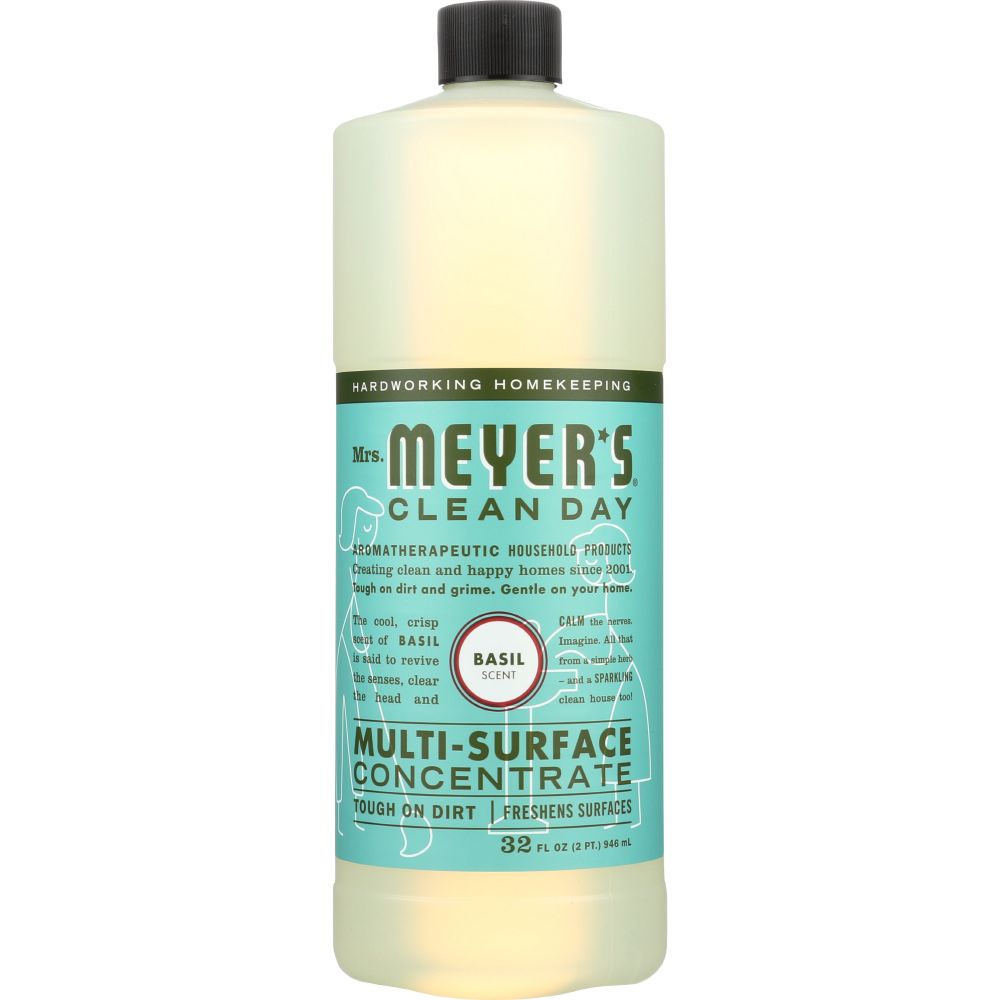 MRS. MEYER'S: Multi-Surface Concentrate Basil Scent, 32 oz