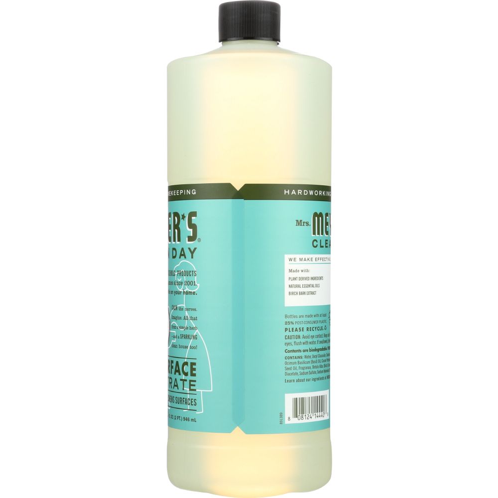 MRS. MEYER'S: Multi-Surface Concentrate Basil Scent, 32 oz