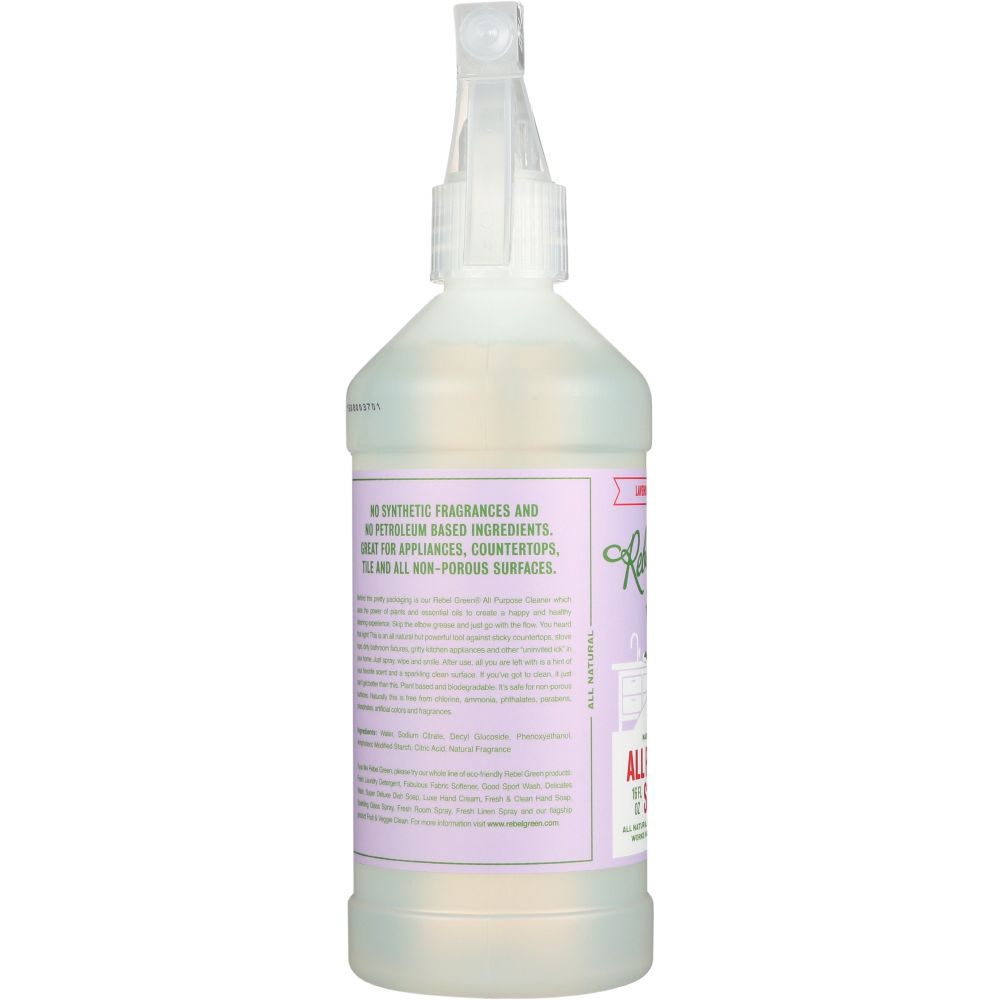 REBEL GREEN: Spray All Purpose Lavendar, 16 oz