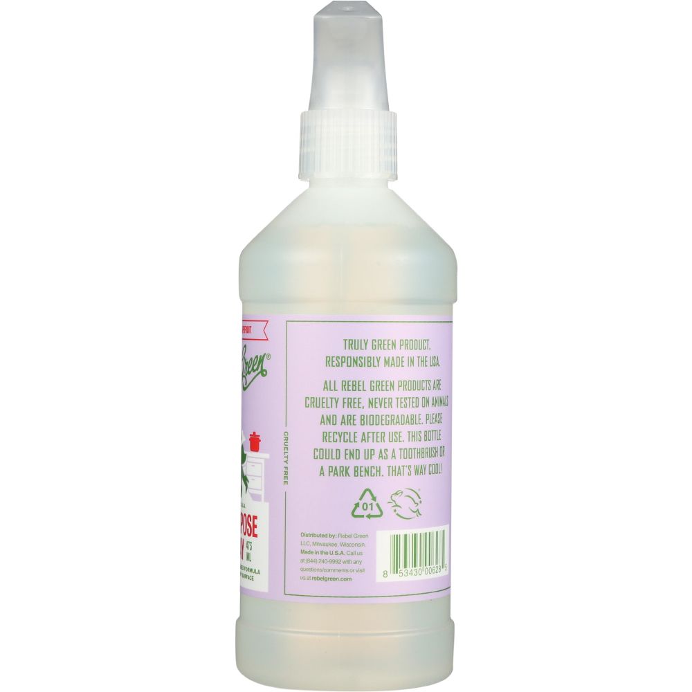 REBEL GREEN: Spray All Purpose Lavendar, 16 oz