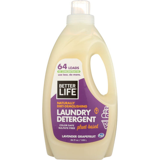 BETTER LIFE: Detergent Laundry Lavender Grapefruit, 64 oz