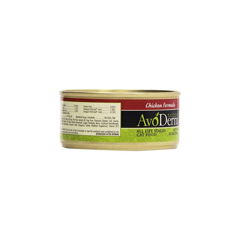 AVODERM: Cat Can Natural Chicken, 5.5 oz