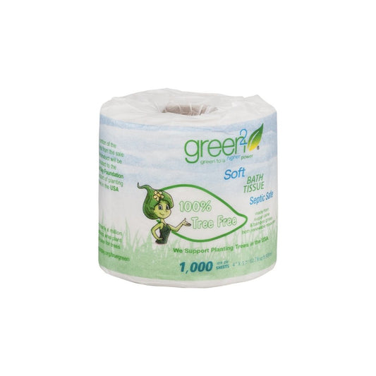 GREEN2: 1000 Sheets Tree Free Bathroom Tissue, 1 ea