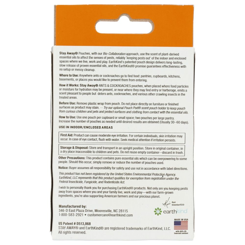 EARTHKIND: Stay Away Ants and Cockroaches, 2.5 oz