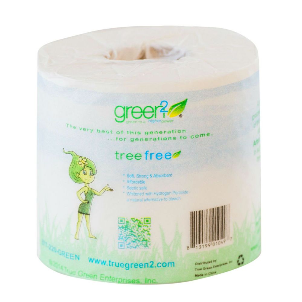 GREEN2: 1000 Sheets Tree Free Bathroom Tissue, 1 ea