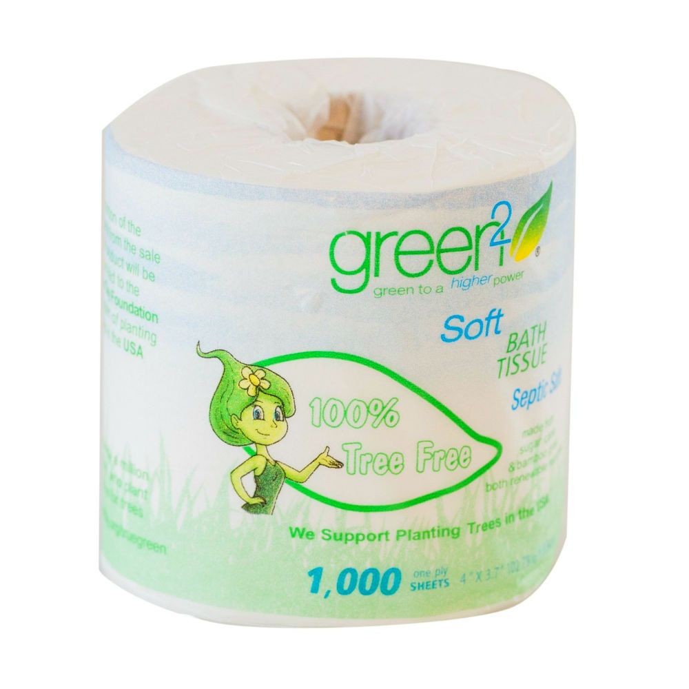 GREEN2: 1000 Sheets Tree Free Bathroom Tissue, 1 ea