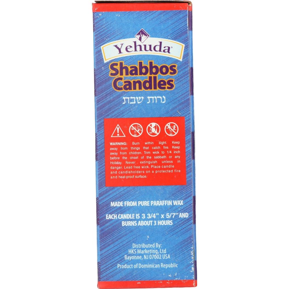 YEHUDA: Shabbat Candles, 12 pc