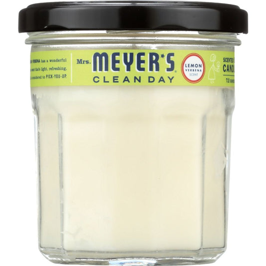 MRS MEYERS CLEAN DAY: Scented Soy Candle Lemon Verbena Scent, 7.2 oz