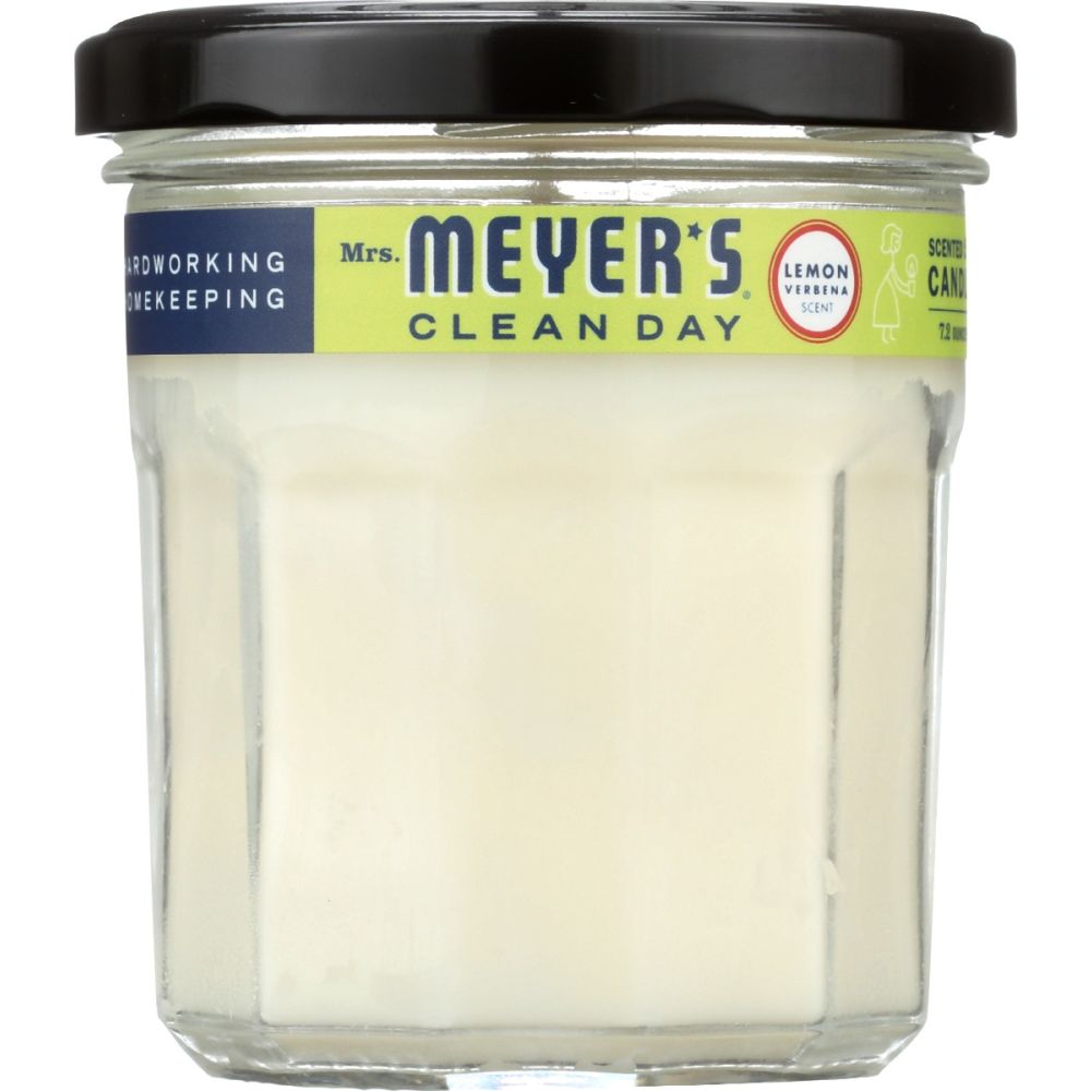 MRS MEYERS CLEAN DAY: Scented Soy Candle Lemon Verbena Scent, 7.2 oz