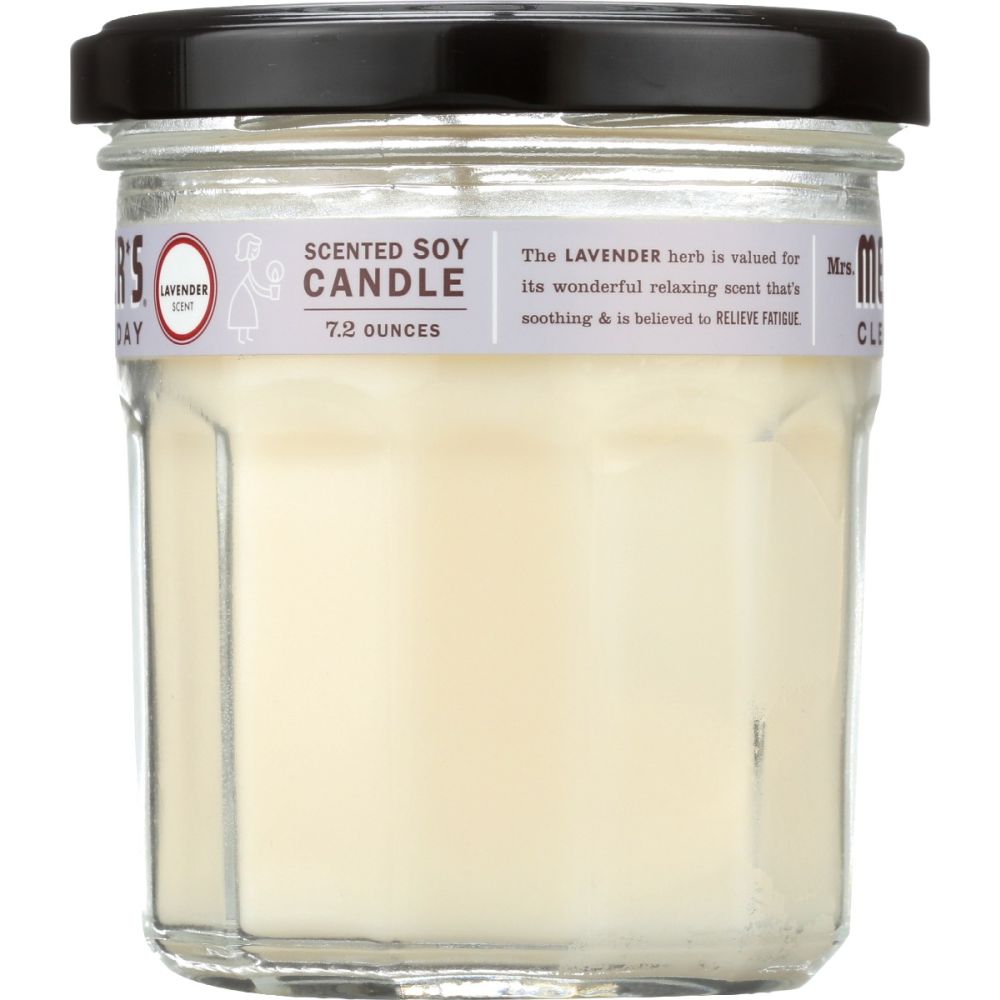 MRS MEYERS CLEAN DAY: Lavender Soy Candle Large, 7.2 oz