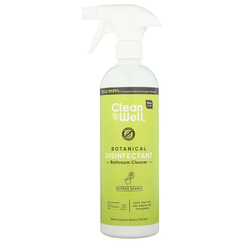 CLEANWELL: Cleaner Bathroom Citrus, 24 oz