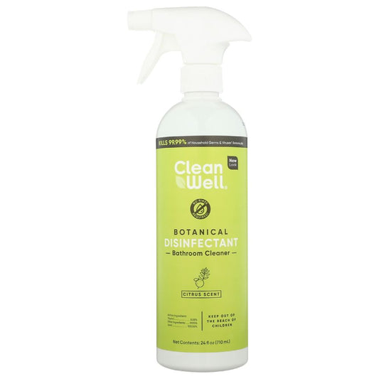 CLEANWELL: Cleaner Bathroom Citrus, 24 oz