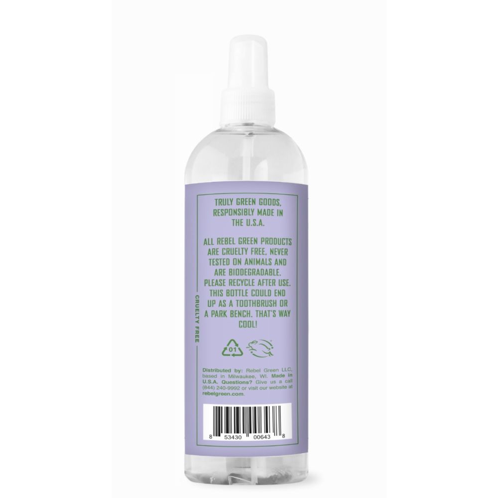 REBEL GREEN: Refreshing Room and Linen Spray Lavender and Grapefruit Scent, 8 fo